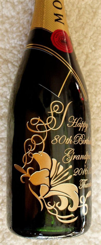 ボトル彫刻 誕生日
