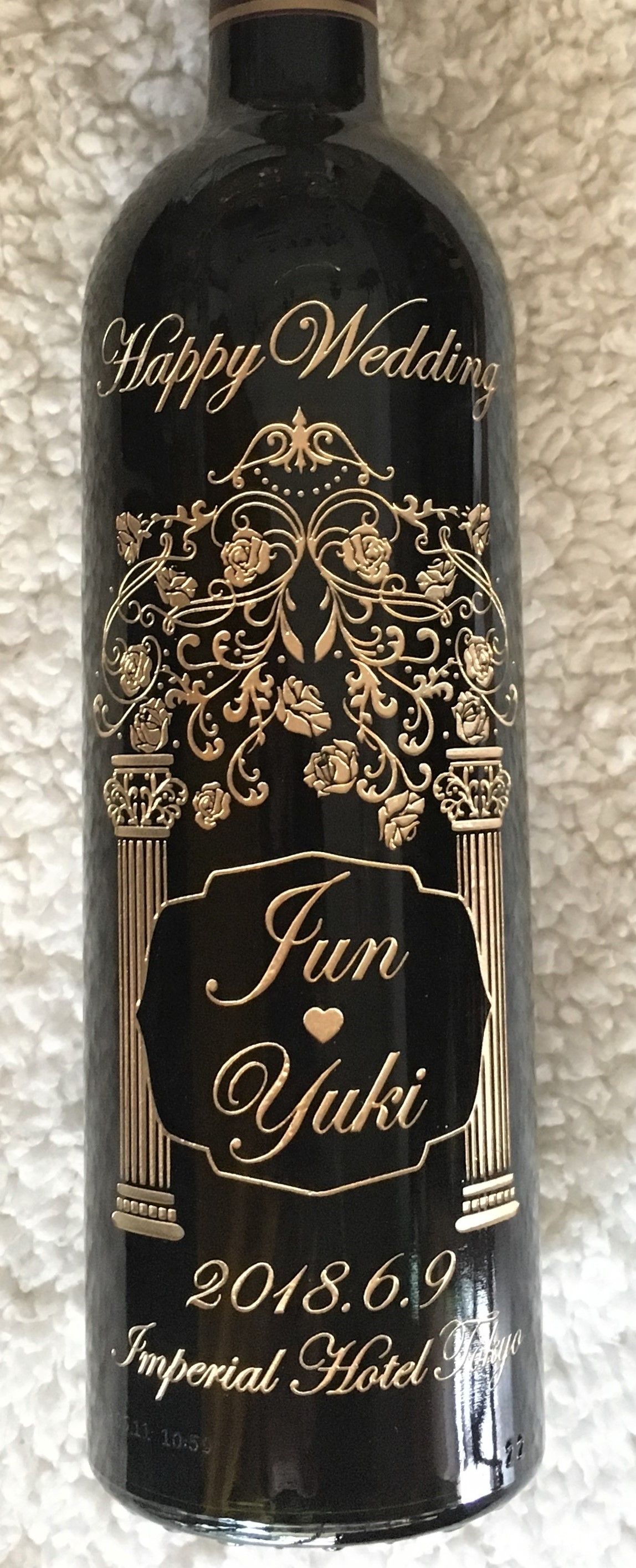 ボトル彫刻 結婚式 ウェルカムボード