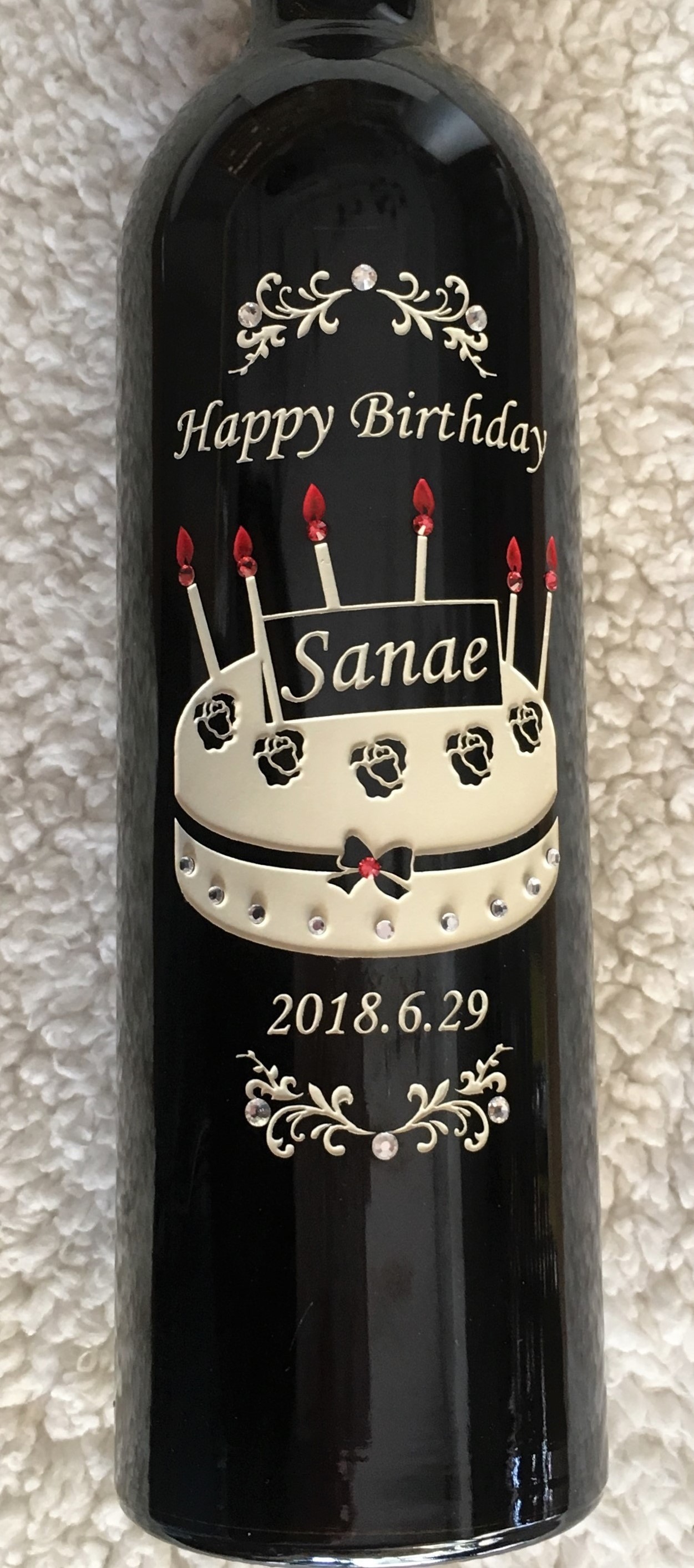 ボトル彫刻 誕生日プレゼント